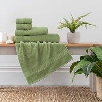 Woodland Fern Egyptian Cotton Towel green