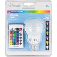 Status 3W BC LED Colour Changing GLS Bulb