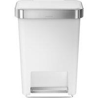 simplehuman 45 Litre Plastic Pedal Bin With Liner Pocket