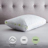 Comfortzone Anti Bacterial Firm-Support Walled Pillow White