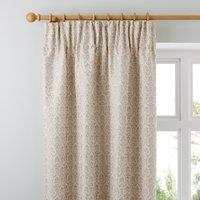 Heritage Mulberry Cream Pencil Pleat Curtains Cream