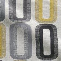 Dahl Made to Measure Fabric By the Metre Yellow/Grey/Black