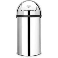 Brabantia 60 Litre Brilliant Steel Push Bin