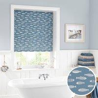 Blue Fish Daylight Moisture Resistant Roller Blind