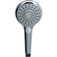 3 Function Button Shower Head Chrome