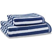 Nautical Stripe Navy Towel navy blue
