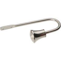 Trumpet Curtain Holdback Silver