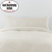 Non Iron Plain Dye Ivory Large Body Pillowcase