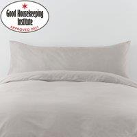 Non Iron Plain Dye Silver Large Body Pillowcase