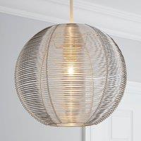 Cigar Wire Round Silver Easy Fit Pendant Shade