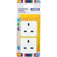 Twin Pack European Travel Adaptors