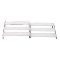 Pack of 2 Expandable Cupboard Organisers White