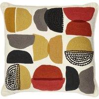 Elements Alton Crewel Cushion yellow