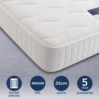 Silentnight Medium 1000 Pocket Mattress White