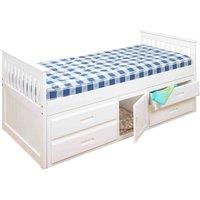 Captains Storage Bed Frame, White