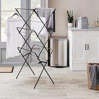 Black 3 Tier Wide Airer