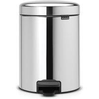 Brabantia NewIcon Pedal Bin Brilliant Steel, 5L