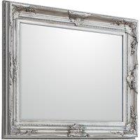 Hollins Rectangle Mirror, Antique Silver 115x84cm Silver