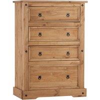 Corona 4 Drawer Chest, Pine