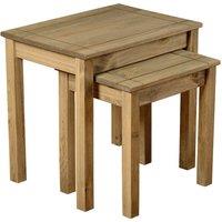 Panama Nest of 2 Tables, Pine