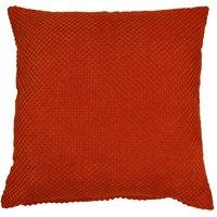 Chenille Spot Cushion Red