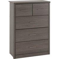 Lennon 5 Drawer Chest Black