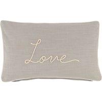 Country Love Rectangular Cushion Grey