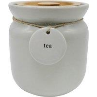 Grey Hang Tag Tea Canister