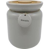 Grey Hang Tag Biscuit Canister