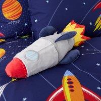 Space Rocket Plush White/Blue/Red