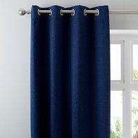 Luna Brushed Blackout Eyelet Curtains