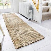 Chunky Jute Woven Runner Brown