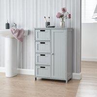 Shaker 1 Door 4 Drawer Bathroom Unit