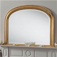 Yearn Beaded Mantle Mirror Gold