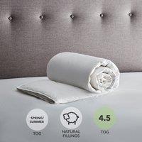 Fogarty White Goose Feather and Down 4.5 Tog Summer Duvet