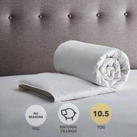 Fogarty Anti Allergy White Goose Feather and Down 10.5 Tog Duvet White