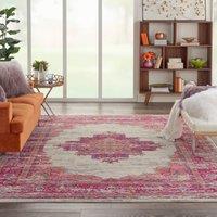 Ivory and Fuchsia Passion Rug