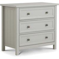 Maine 3 Drawer Chest, Grey