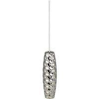 Silver Hammered Light Pull Silver