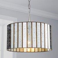 Seraphina 1 Light Mercury Glass Pendant Ceiling Fitting Gold