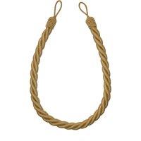 Matt Ochre Rope Curtain Tieback