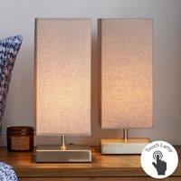 Set of 2 Charlotte Touch Dimmable Table Lamps