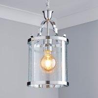 Joplin Georgian 1 Light Lantern Glass Ceiling Fitting Clear