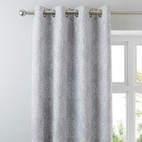 Adrianna Seafoam Eyelet Curtains Blue