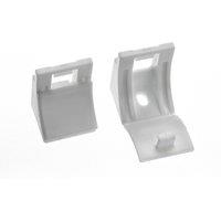 Swish Minima Pack of Five White Plastic Wall Brackets White