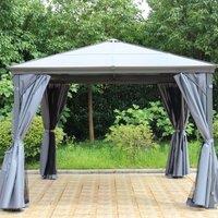 Runcton 3m x 3m Gazebo Grey