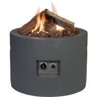 Round Grey Fire Pit Grey