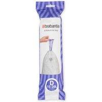 Brabantia PerfectFit Pack of 20 Bin Bags, Code D, 15-20L