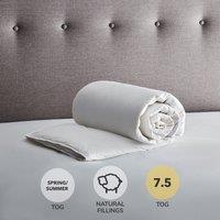 Fogarty White Duck Feather and Down 7.5 Tog Duvet White