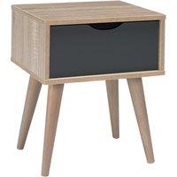 Scandi 1 Drawer Bedside Table